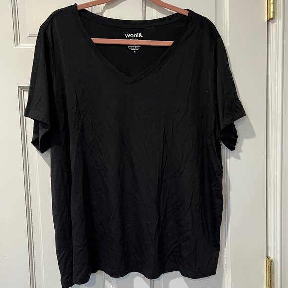 Wooland Wool& Morgan V-neck tee 3X - Picture 1 of 3